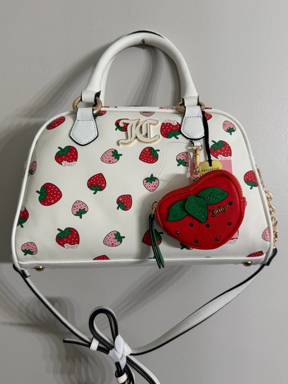 Juicy Couture "Sweet N Juicy" Strawberry Bowler Satchel
